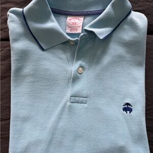 Brooks Brothers Light Blue Polo Shirt with Embroidered Logo